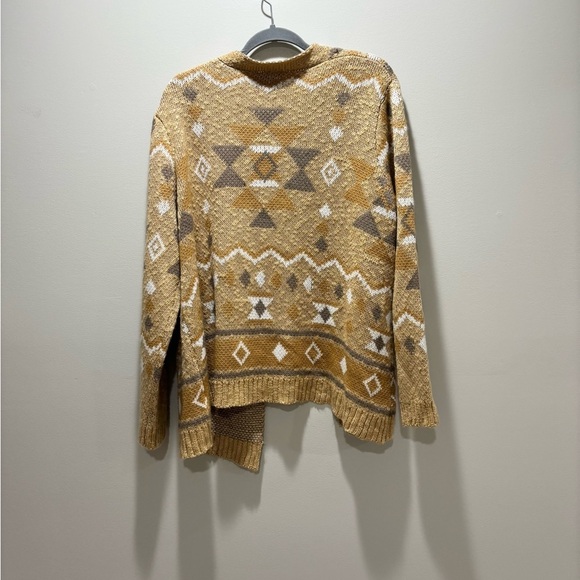 SAVANNA JANE • Women’s Aztec Tribal Relaxed Cardigan Sweater Size Large - Picture 4 of 6
